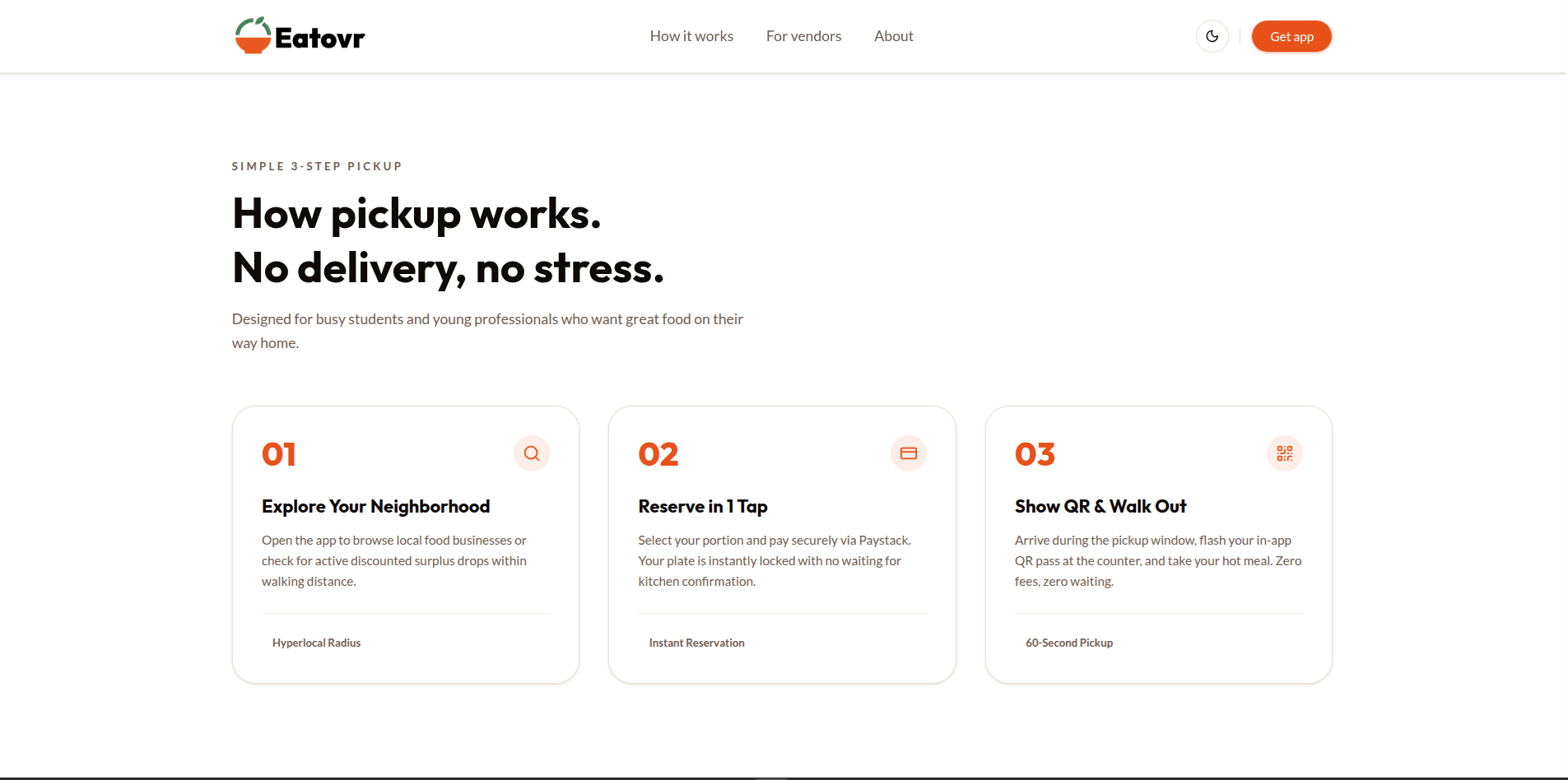 Eatovr — Hyperlocal Food Discovery & Surplus Recovery — Screenshot 2