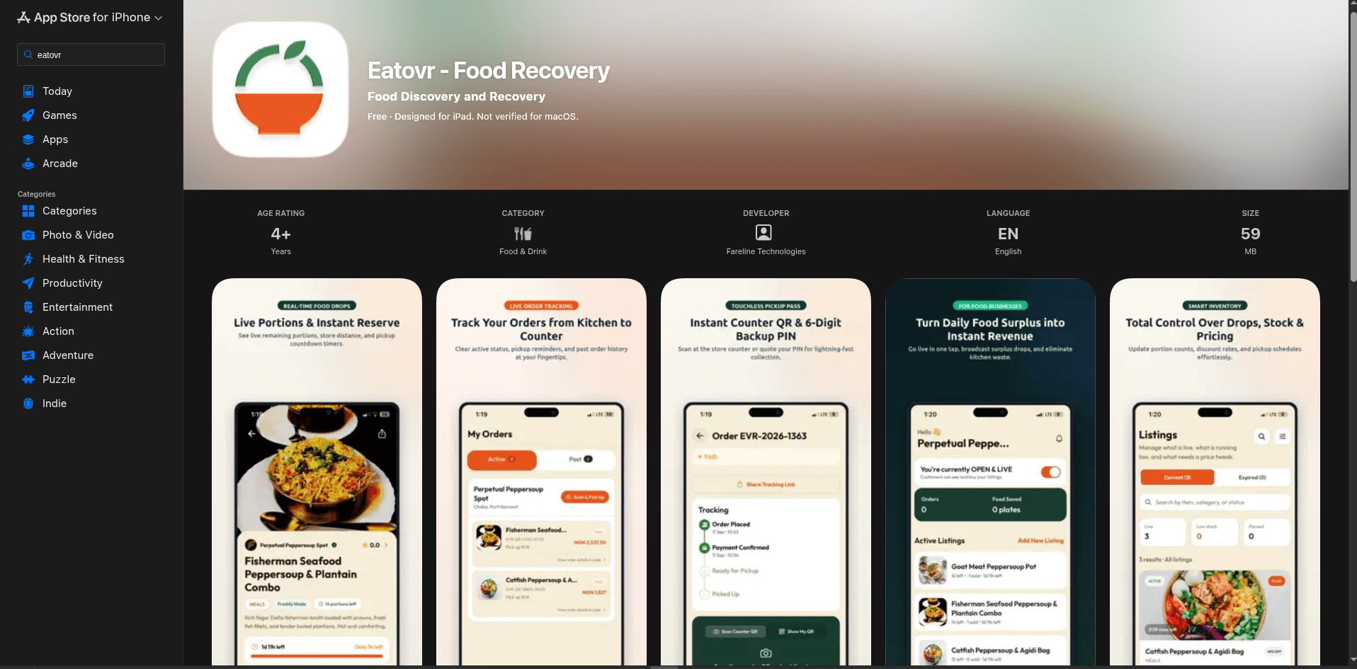 Eatovr — Hyperlocal Food Discovery & Surplus Recovery preview