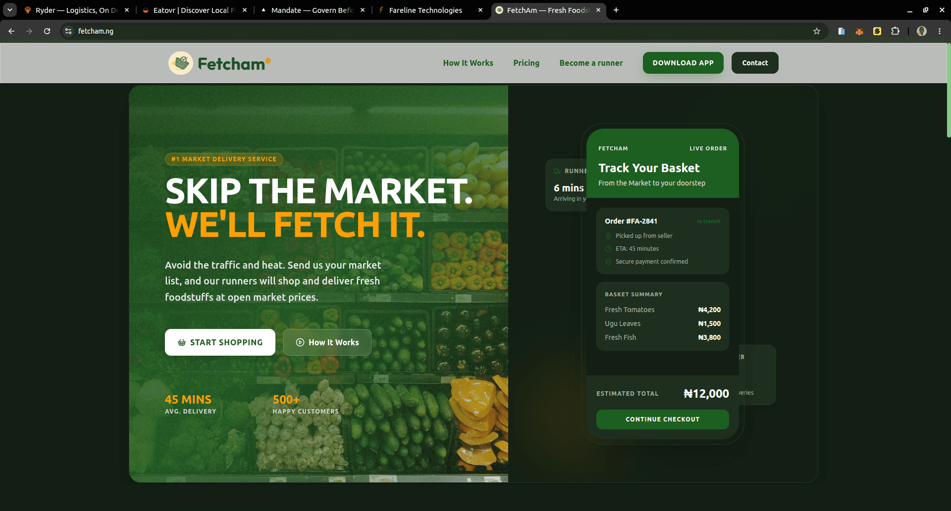 Fetcham — Local Foodstuff & Market Shopping — Main