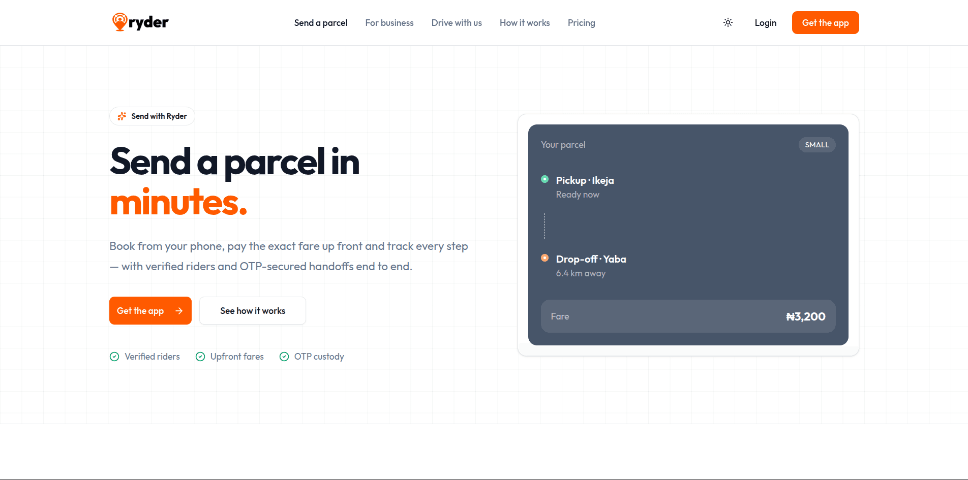 Ryder — On-Demand Urban Delivery & Logistics — Screenshot 2