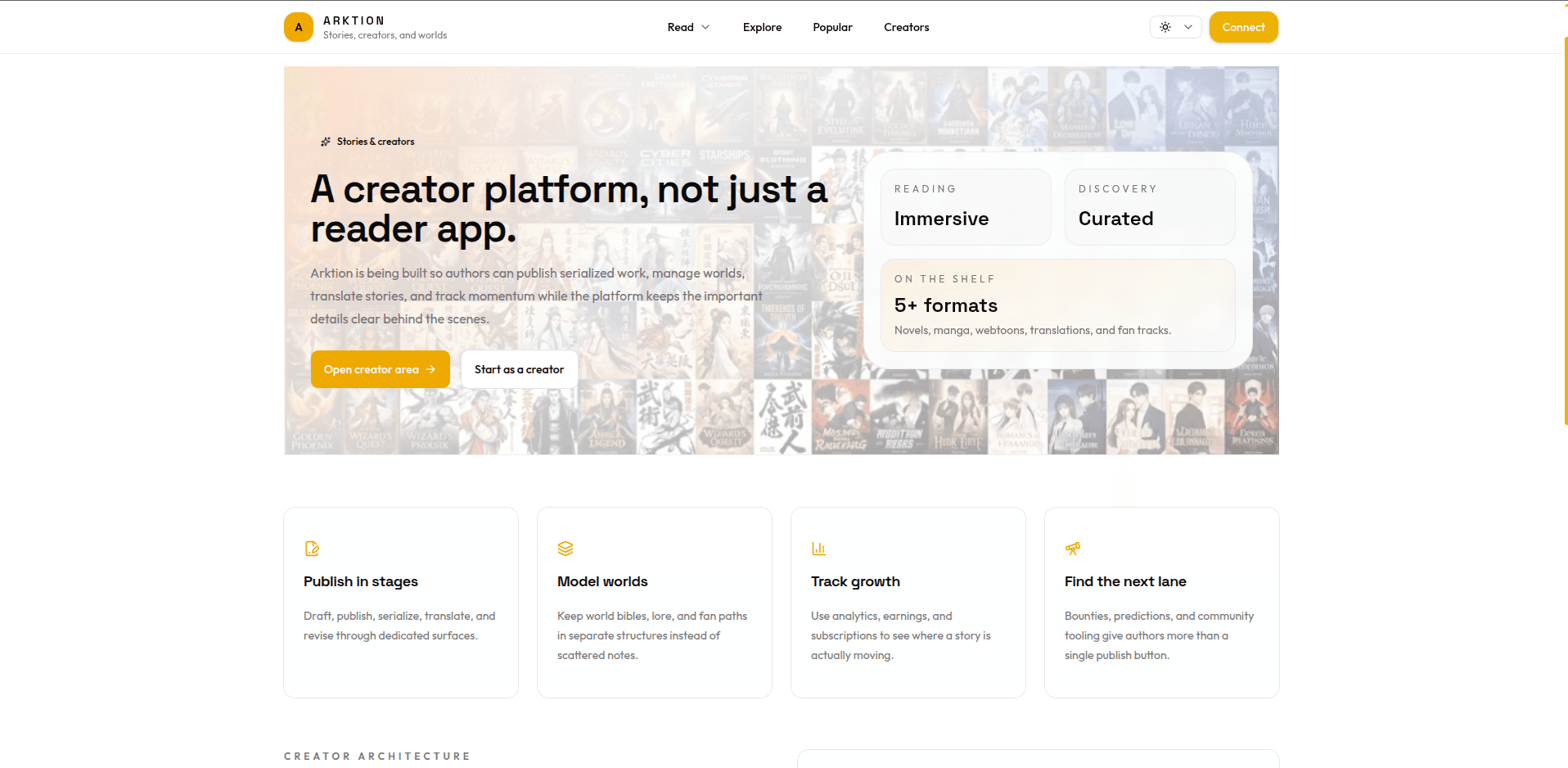 Arktion — Web3 Serial Publishing & Storytelling — Screenshot 3