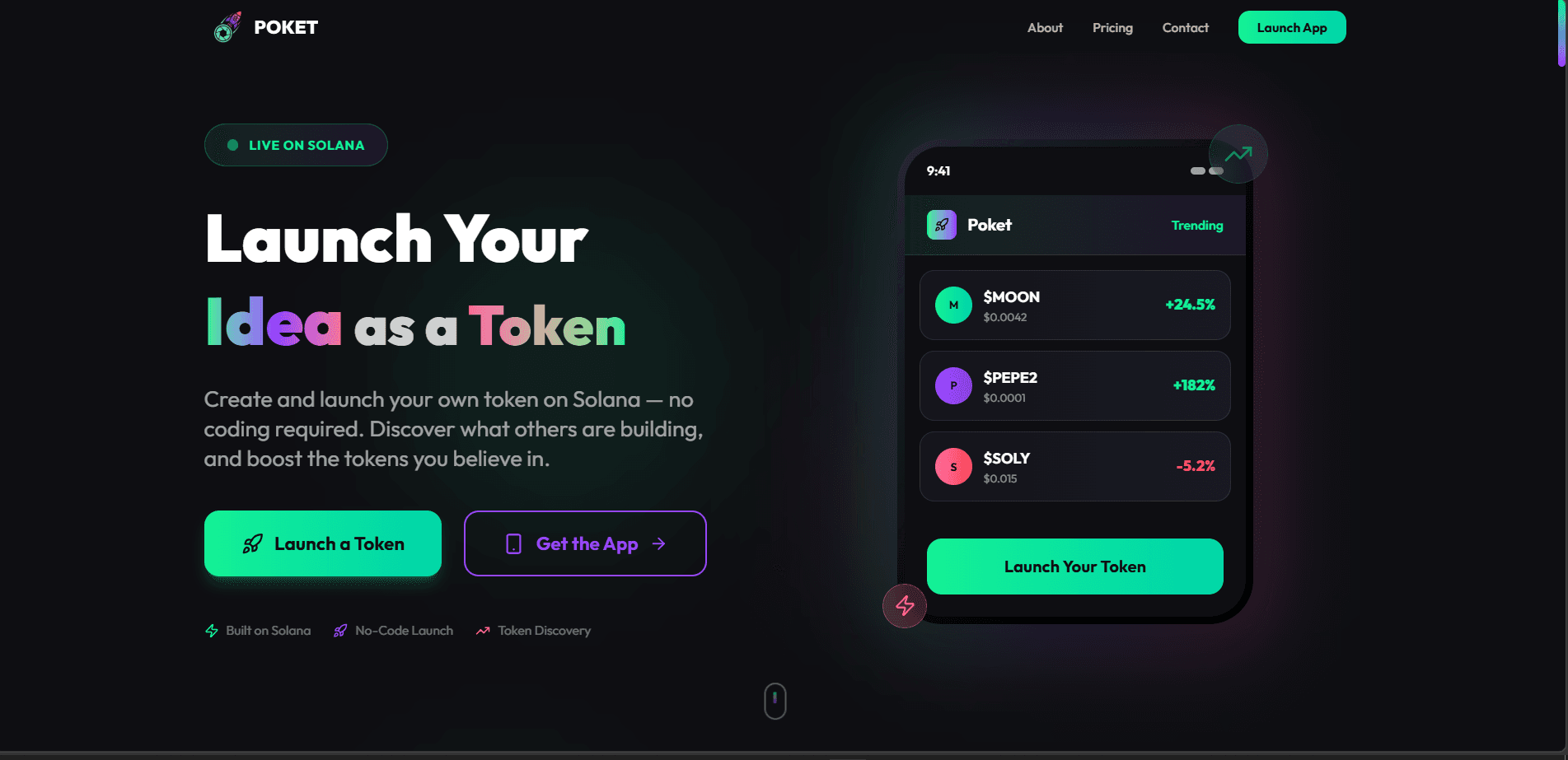 Poket - Instagram for Memecoins — Main